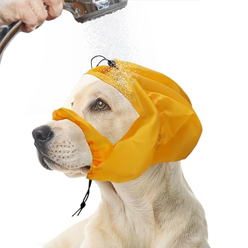 Gorro de ducha ajustable para perro, gorro de ducha impermeable, cubre orejas de perro, protección para orejas de mascotas, protección para los
