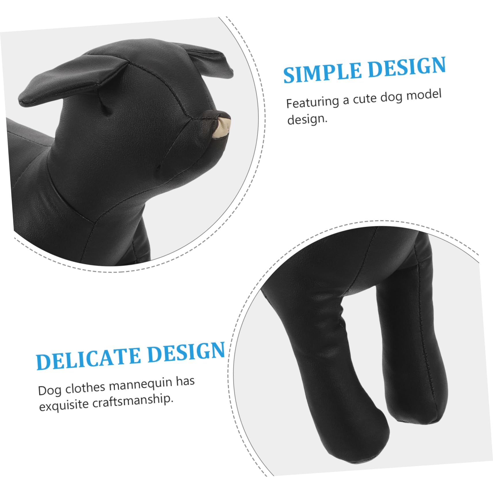 Manichino Per Cani Pu Flessibile Espositore Elegante Per Abbigliamento Da Animale Per Negozio Di Animali Domestici e Toelettatura Superficie Liscia e Facile Da Pulire