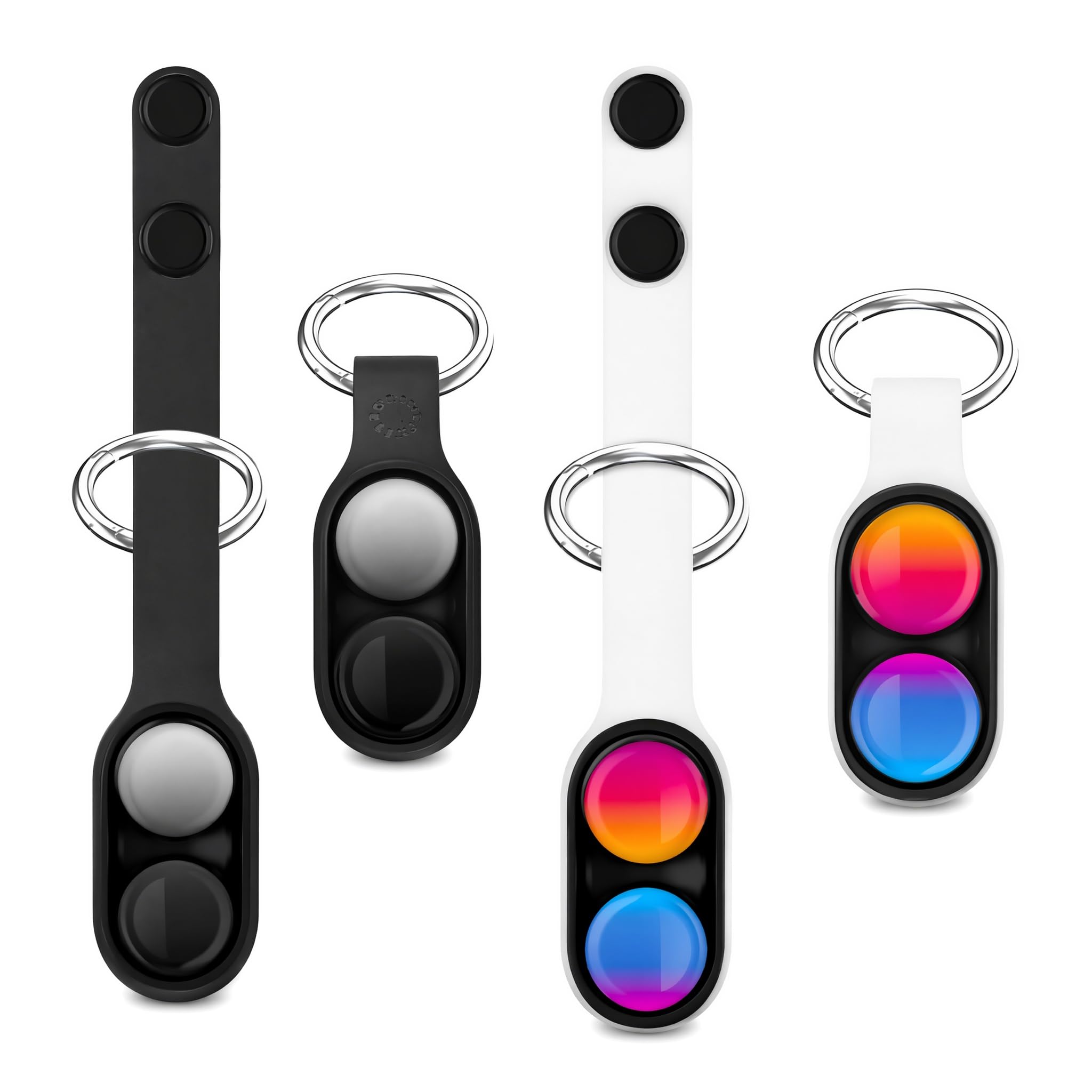 Waoferfio 2pcs Magnetic Fidgets Toys,Cool Stuff for Adults,Magnetic Fidget Keychain for Stress Relief &Focus,Portable Silent Adult Fidget Toys for Anxiety Relief Keyring,Random magnetic bead pattern