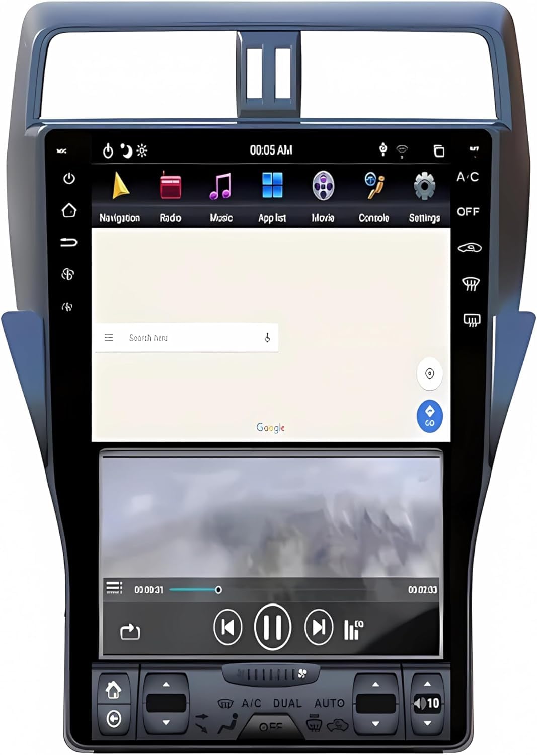 Amazon.co.jp: Rolax Android スクリーン テスラ垂直カーラジオ DVD