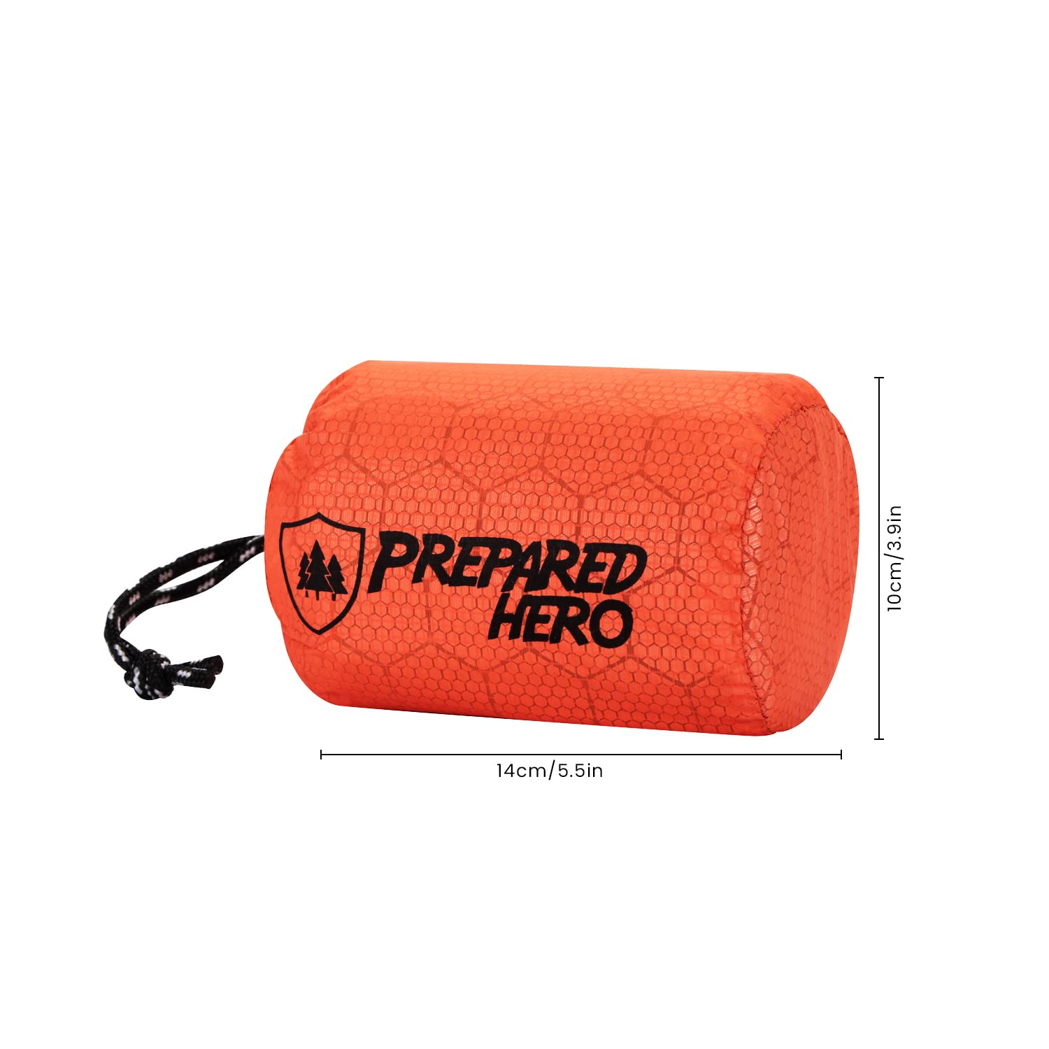 Prepared Hero Survival Bag – Paquete de 2 – Saco de dormir de emergencia, saco térmico para acampar, senderismo, al aire última intervensión Ligero, portátil, refugio de supervivencia.