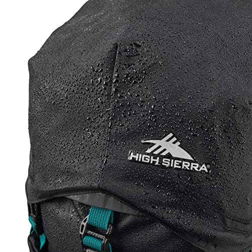 Image of High Sierra Pathway 2.0 Backpack with Hydration Storage Sleeve, for Hiking, Biking, Camping, Traveling, Black, 75L