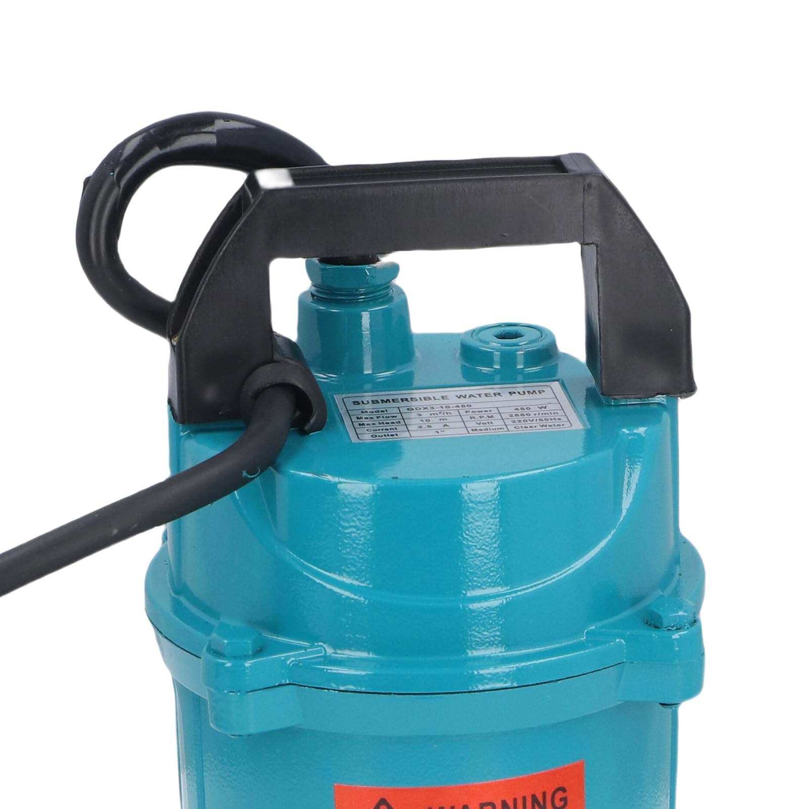 Cuifati Bomba de Agua Eléctrica, Bomba Sumergible de Cable de 7 M Portátil para Piscina de Polvo de Jardín (EU enchufe 220V)