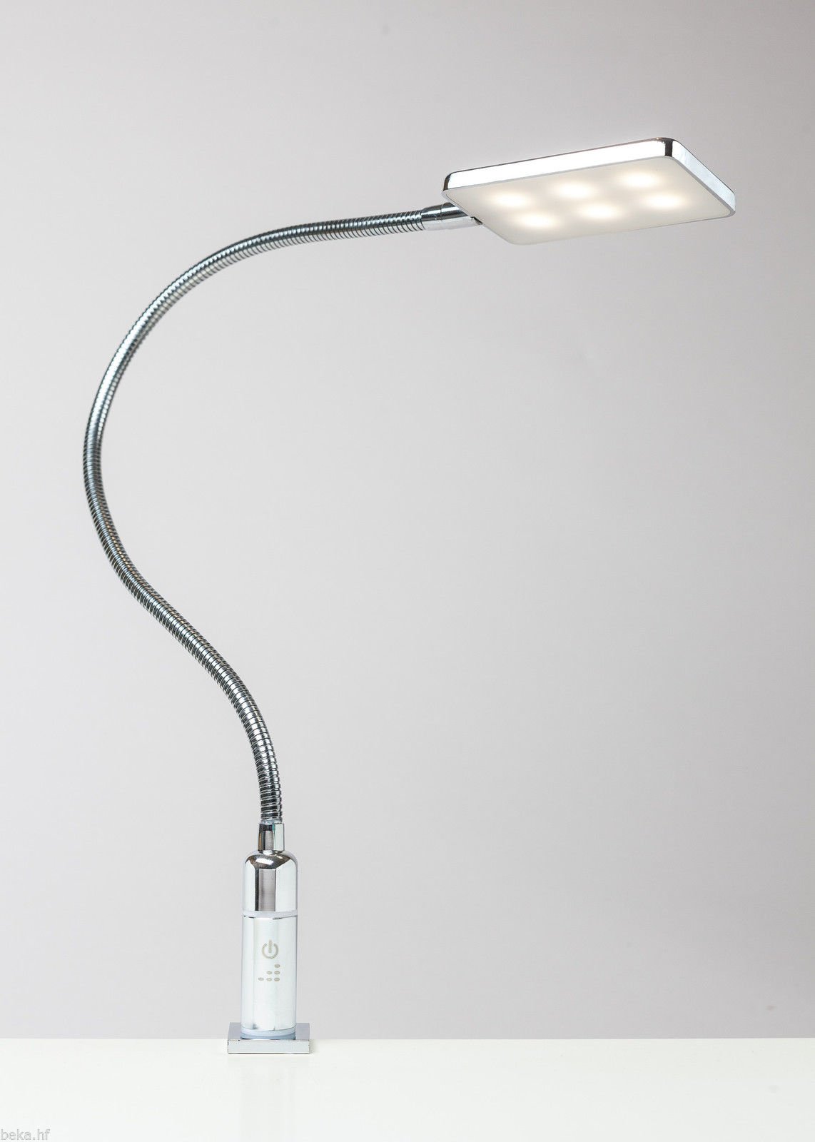 kalb Material für Möbel 4W LED Bettleuchte Leseleuchte Flexleuchte Nachttischlampe Bettlampe Leselampe, Auswahl:2er Set chrom