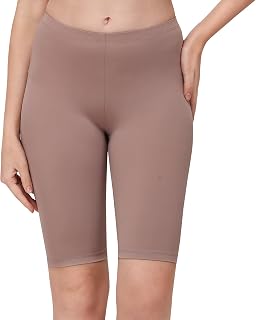 SOIE Women's Mid Rise Soft Polyamide Spandex Knee Length Cycling Shorts Price In India