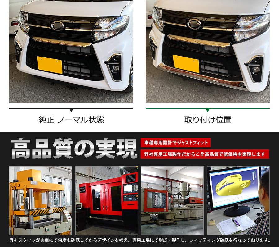 Amazon | BM ダイハツ タントカスタム LA650/660S フロントリップ
