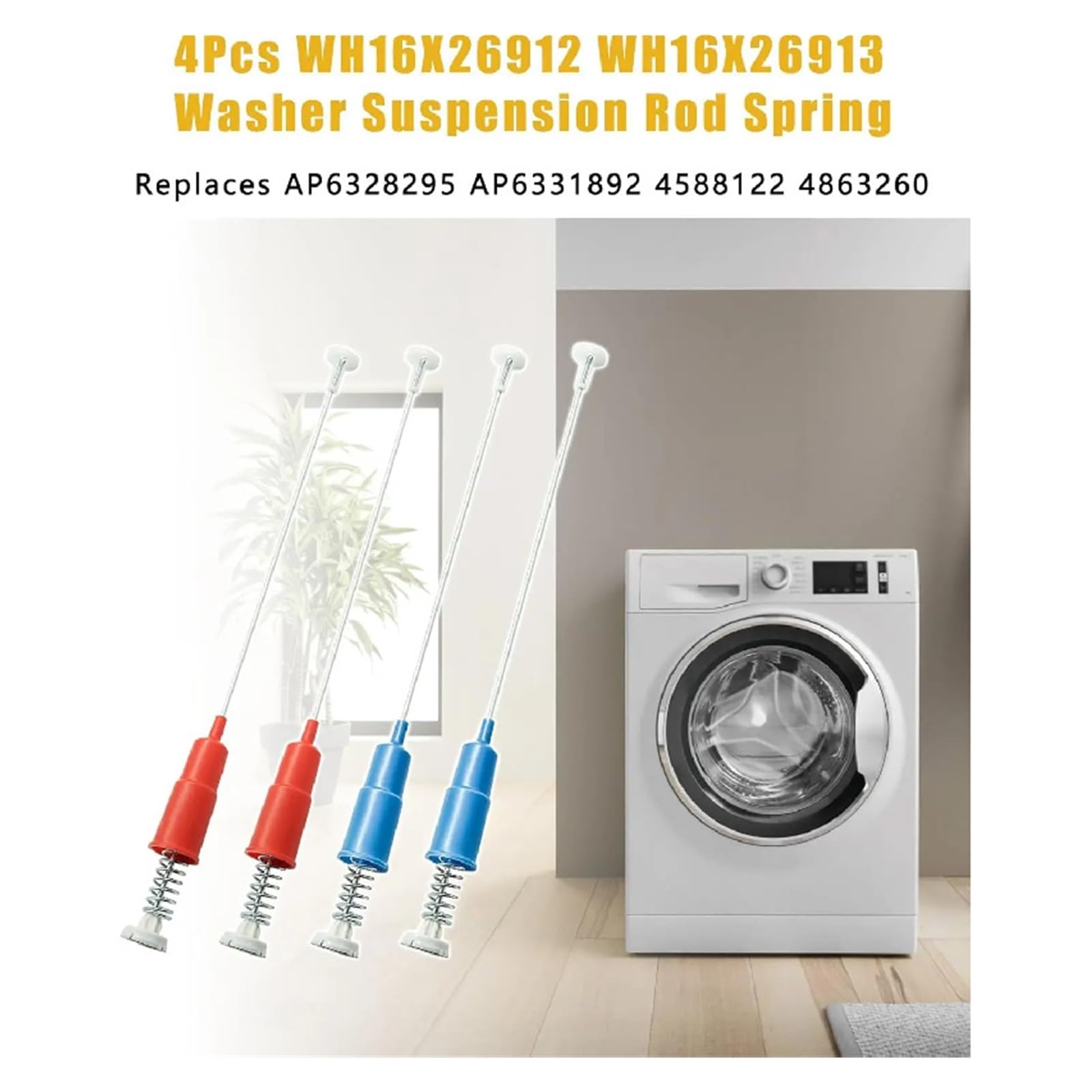 Varilla De Suspensión De Lavadora WH16X26912 Resorte,Compatible Con GE
