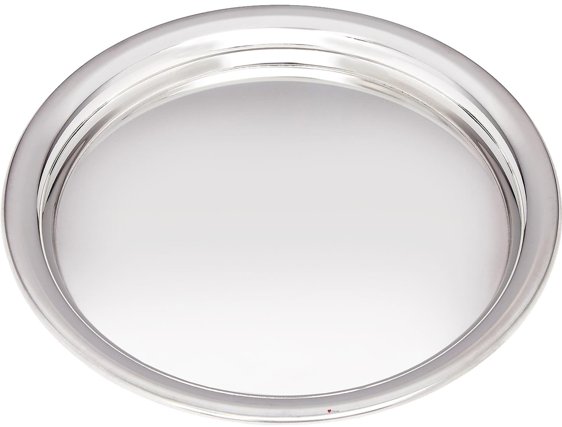Plateau étain de 170 mm brillant, coupelle de présentation pour café gourmand