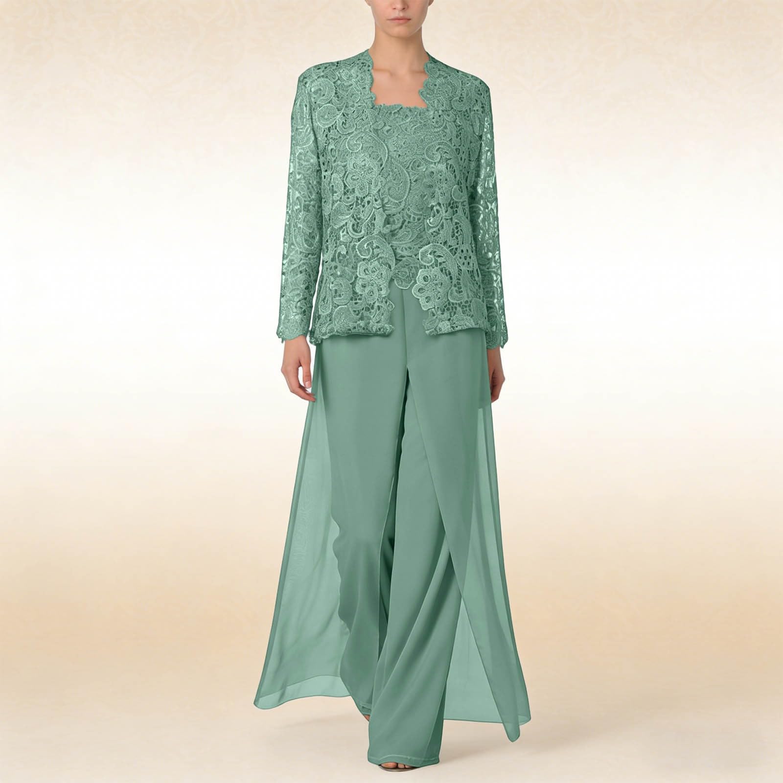 Conjunto de 3 piezas para mujer, traje informal de encaje, chaleco de gasa, vestido de noche, elegante, adecuado para el día a día, verano, cómodo, transpirable, ligero, fiesta, fiesta, ocio