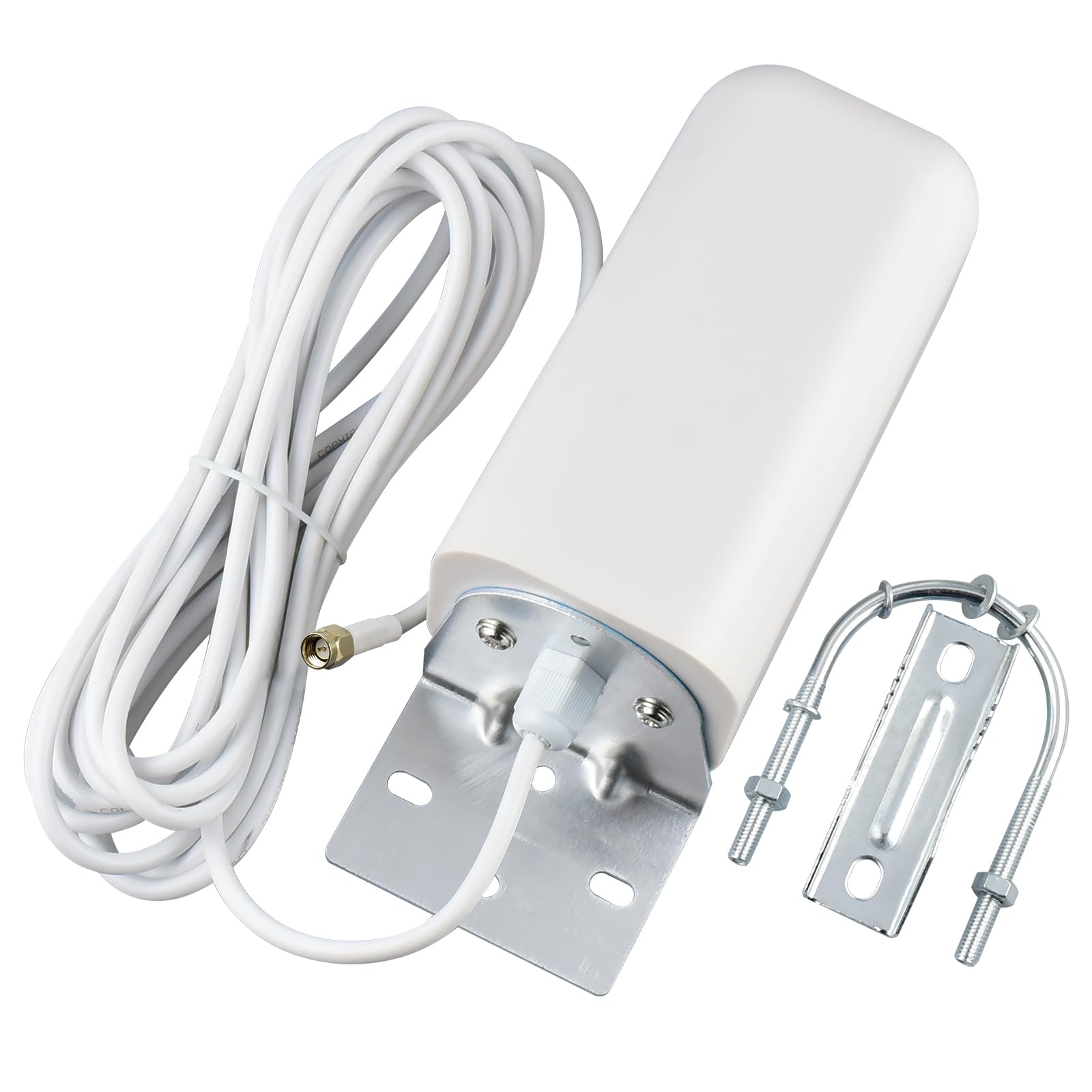 Antenne 5G Extérieur 10dBi 600-6000 MHz SMA mâle 5M für Router | Antenne 4G LTE Directionnelle mit Câble RG58 pour Routeurs, Modems, Gateways, CPE, Außenanwendungen.