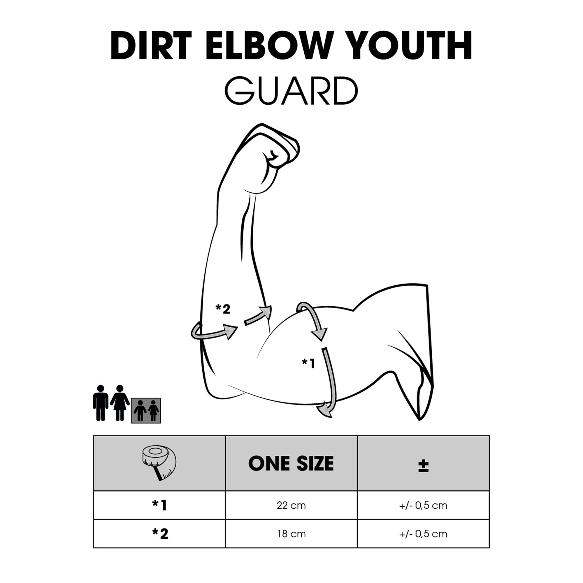 O'NEAL Dirt Youth Elbow Guard V.23 Black/Neon Yellow
