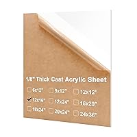 Vista 25 de KINLINK Láminas de plexiglás 6x12 de 1/8 pulgada de grosor - Lámina de acrílico negro fundido de 3mm, lámina de plástico policarbonato