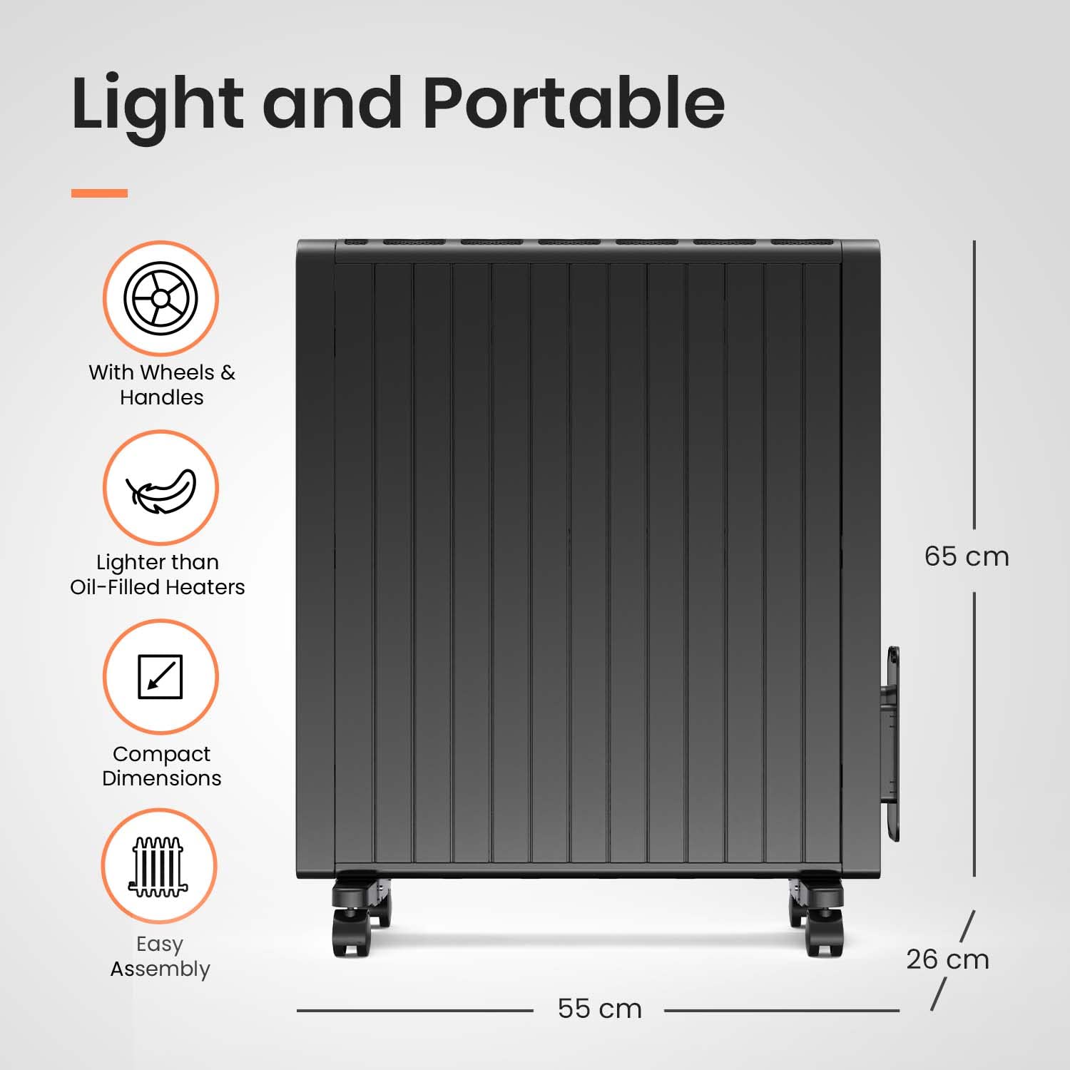 Pro Breeze® 2000W Oil Free Radiator with 24H Timer, Digital LED Display,  Remote Control, Thermostat and Safety Cut-Off : Amazon.co.uk: DIY u0026 Tools