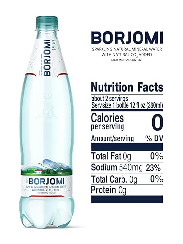 Miniatura 4 de Borjomi Agua mineral natural con gas, botellas de plástico, 25.3 onzas líquidas (paquete de 6)