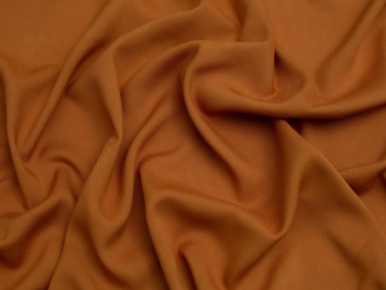 Minerva Viscose Poplin Fabric Terracotta - per metre