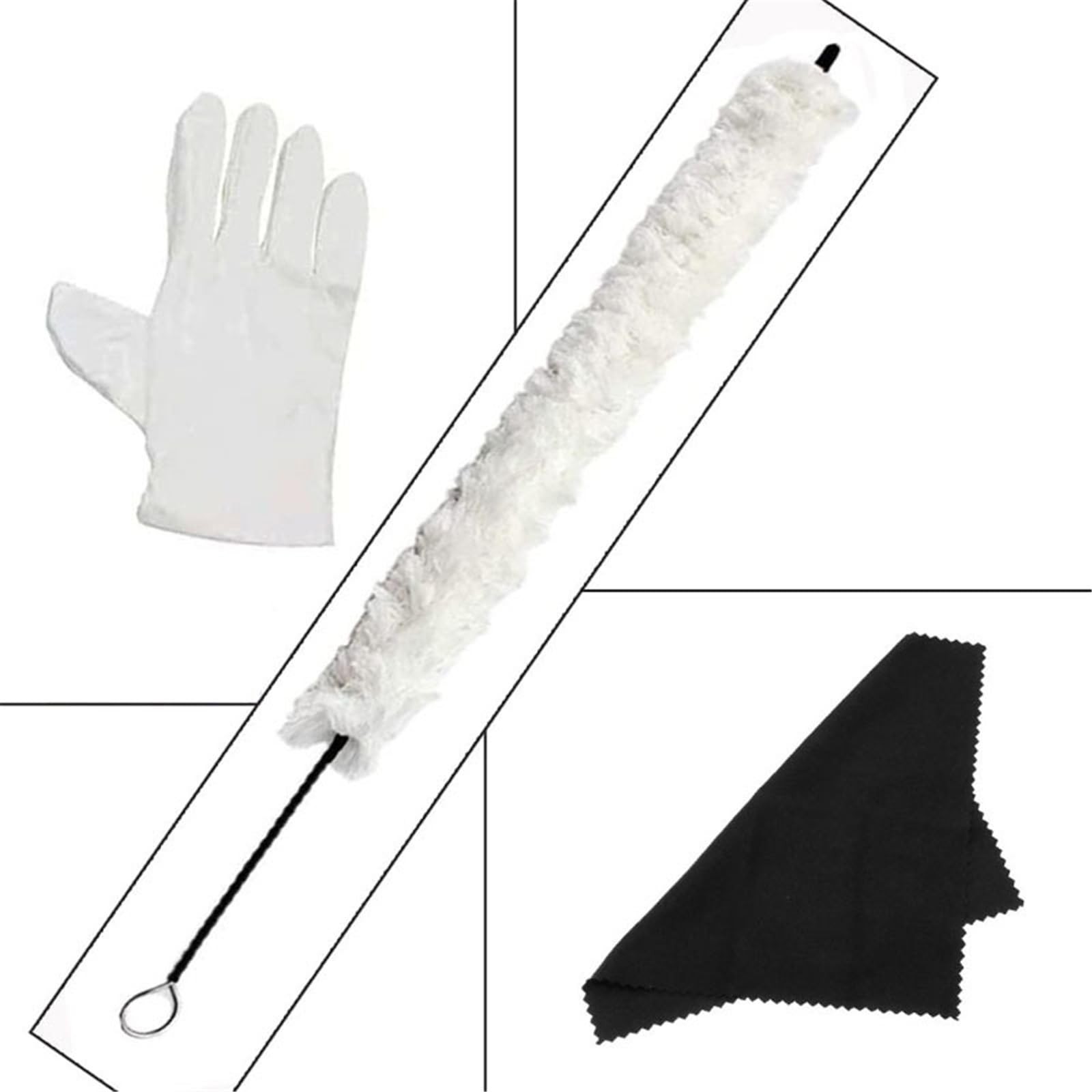 Zestaw Do Czyszczenia Saksofonu Szczotka Do Czyszczenia Tkaniny Fletu Instrument Wiatrowy