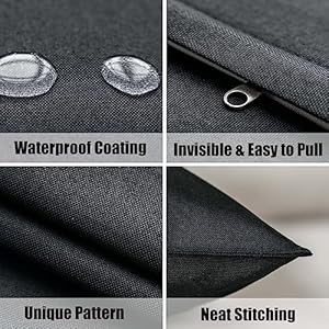 Ninialloutdoorwaterproofthrowpillowcoverssetof2decorativefarmhousegardenpillowcasesolidcushioncasesforpatiotentcouch18x18inchblack Urban Country Home Decor Nini all outdoor waterproof throw pillow covers set of 2 decorative farmhouse garden pillowcase solid cushion cases for patio tent couch 18×18 inch black urban country home decor