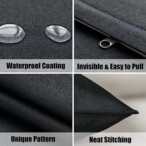 Ninialloutdoorwaterproofthrowpillowcoverssetof2decorativefarmhousegardenpillowcasesolidcushioncasesforpatiotentcouch18x18inchblack Urban Country Home Decor Nini all outdoor waterproof throw pillow covers set of 2 decorative farmhouse garden pillowcase solid cushion cases for patio tent couch 18×18 inch black urban country home decor