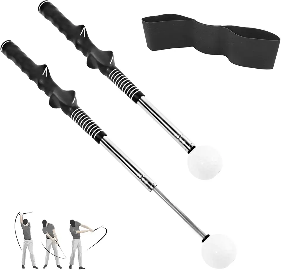 Professional Golf Swing Trainer and Golf Grip Trainer | The Ultimate Golf Training Aid for Practice, Chipping and Putting, Improve Your Consistency and Accuracy product image