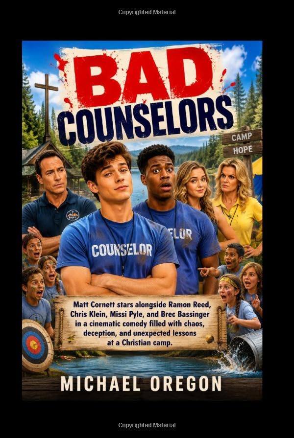 BAD COUNSELORS: Matt Cornett stars alongside Ramon Reed, Chris Klein, Missi Pyle, and Brec Bassinger in a cinematic comedy filled with chaos, deception, and unexpected lessons at a Christian camp.