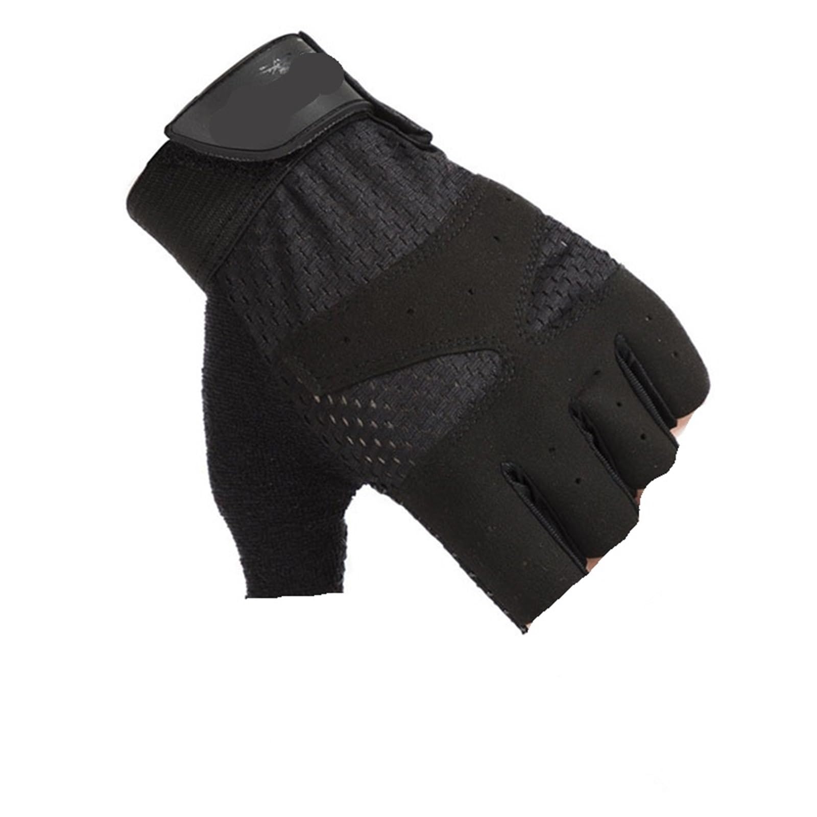 Guanti da Fitness Guanti da Palestra Mezze Dita Sport all'Aria Aperta Bici Ciclismo Guanto Antiscivolo Palestra Fitness Guanto in Rete Traspirante antishock per Fitness(Black,XL)