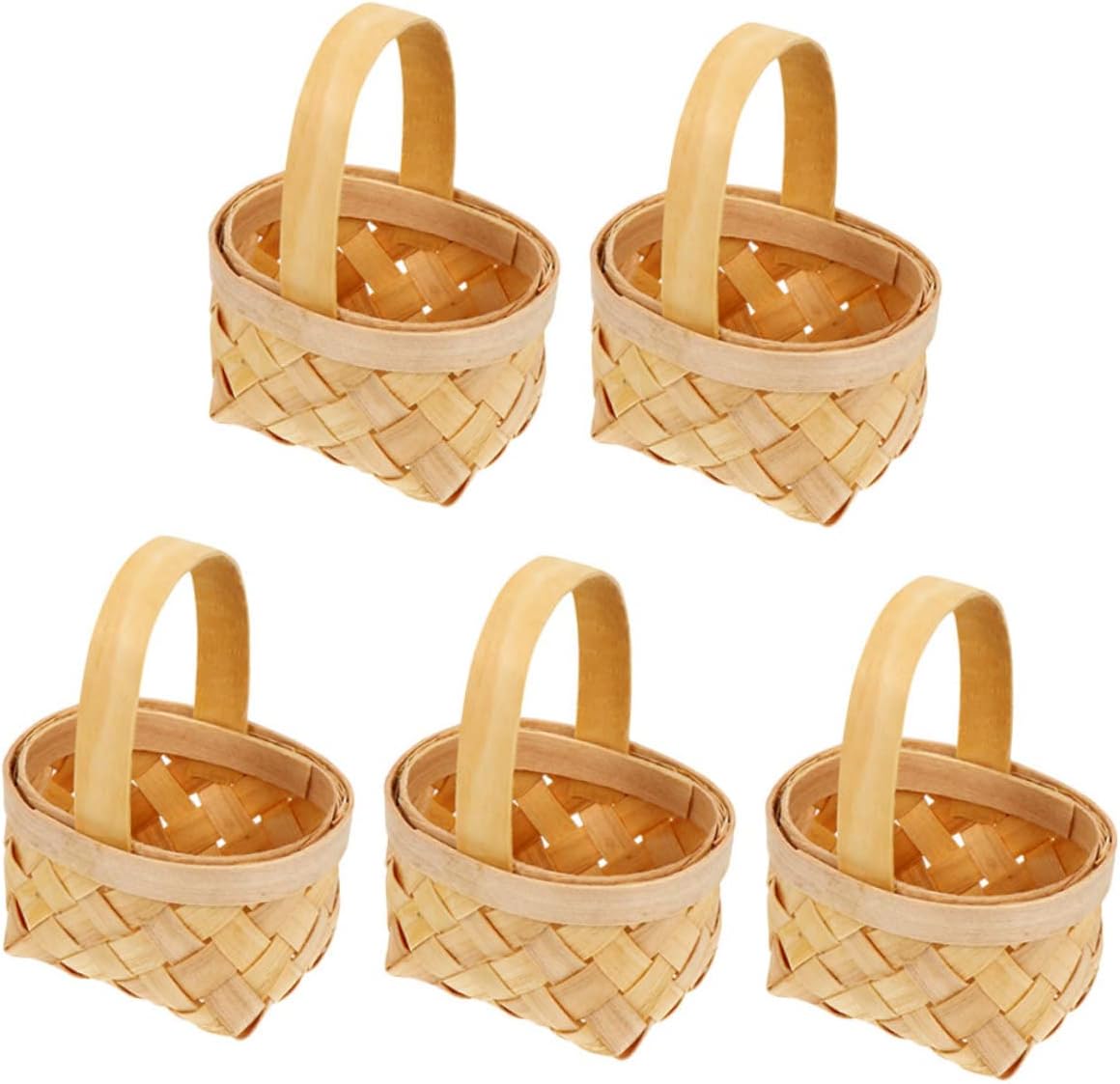 5Pcs Woven Basket little red riding hood basket mini picnic