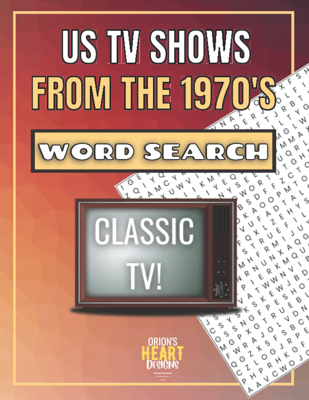 US TV Shows from the 1970's Word Search: Seventies Comedies, Westerns, Sitcoms, Crime Dramas, Science Fiction, Children's TV, 70s Game Shows and many more!
