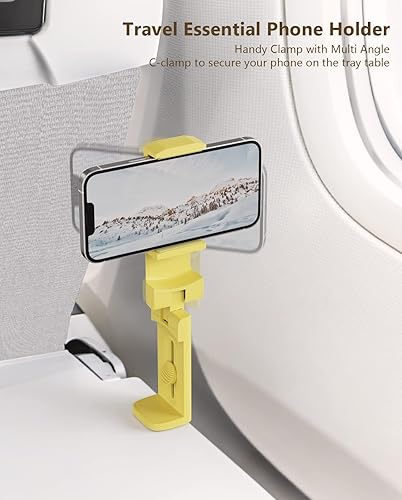 Miniatura 3 de Soporte universal para teléfono de viaje en avión, soporte universal para teléfono manos libres para volar con rotación de 360 grados, accesorio de