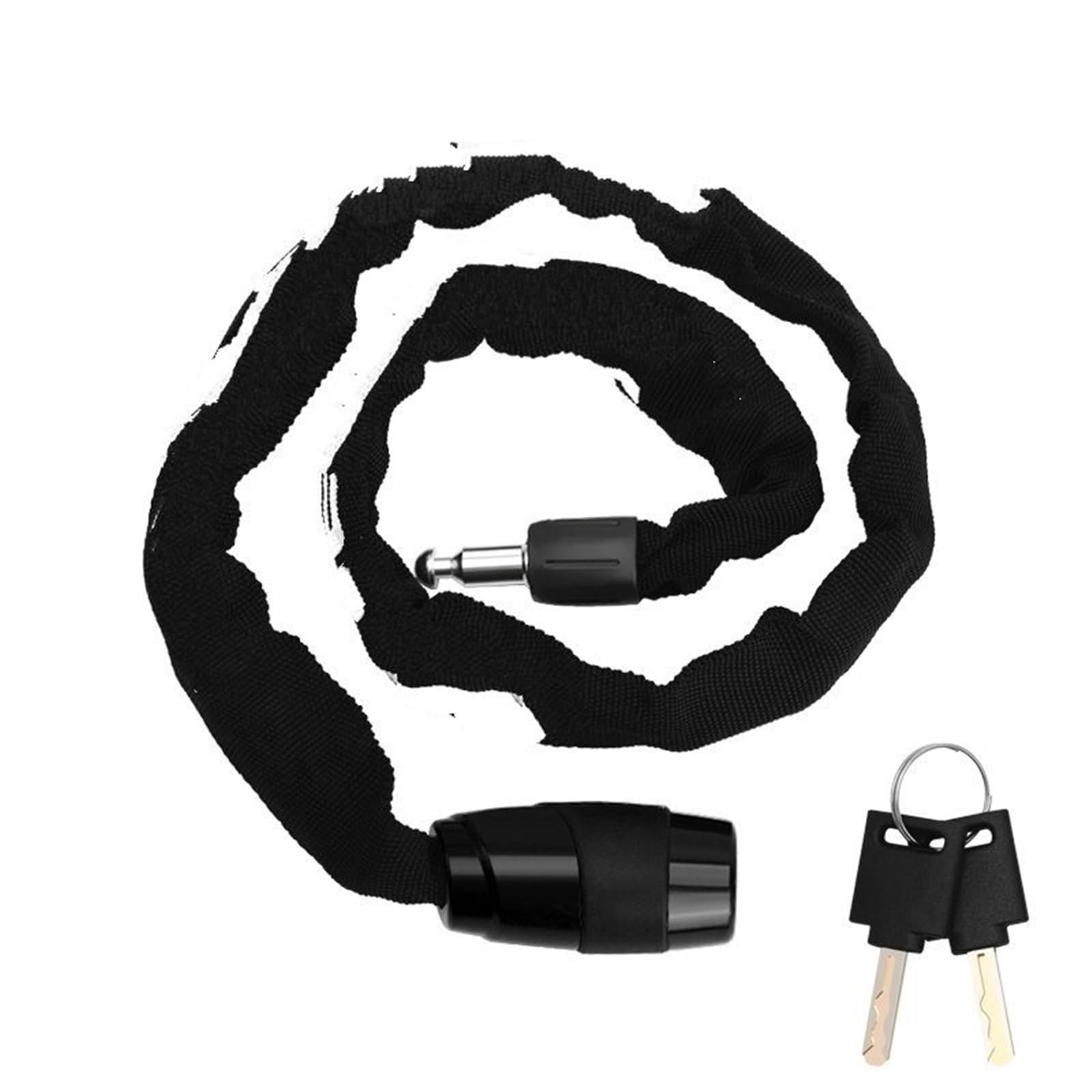 Motorcycle Handlebar Lock Bicycle Chain Lock, Portable Anti-Theft Lock with 2 Keys Motorbike Lock Security