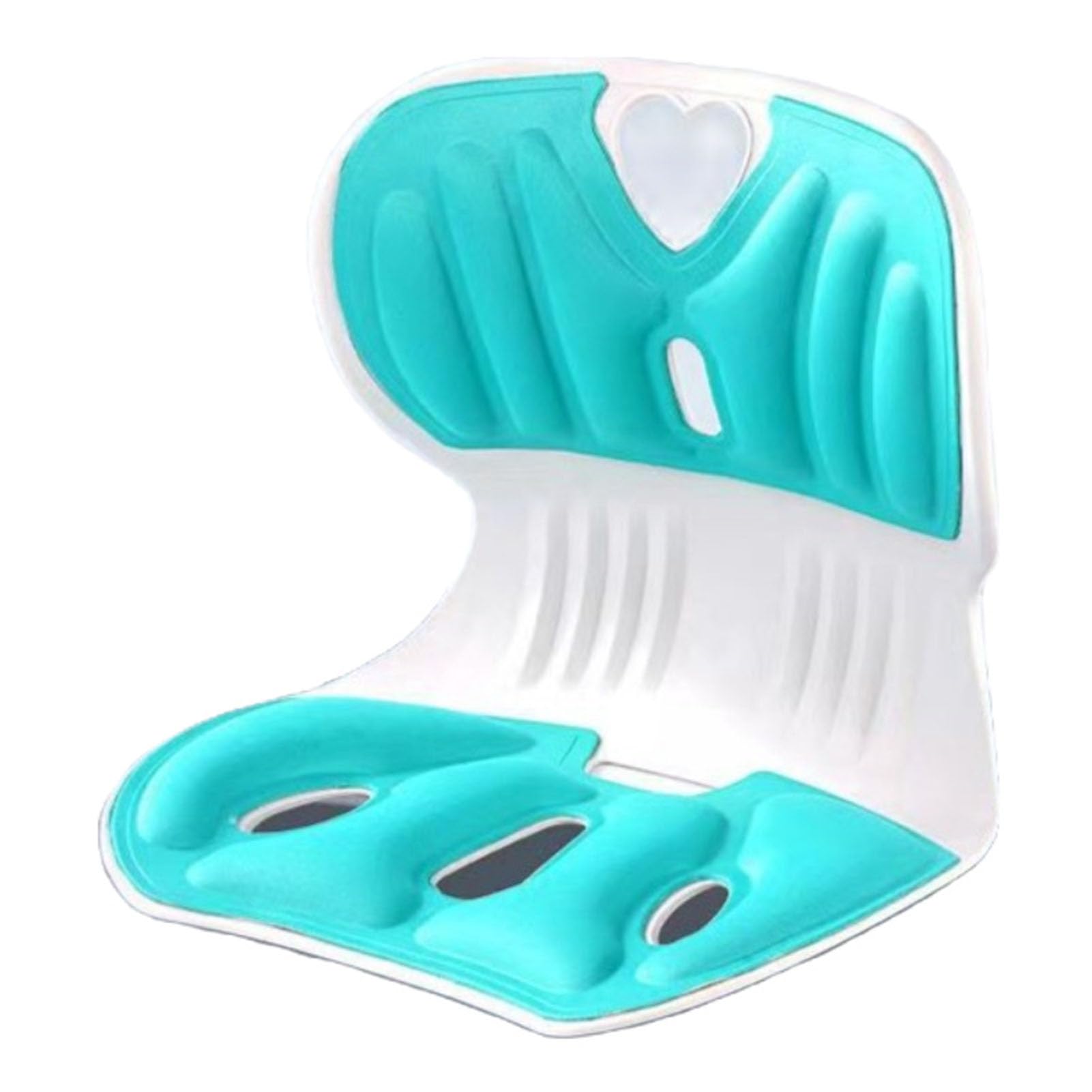 Almohada de Asiento con Soporte Lumbar, Cojín Ortopédico de Espuma Viscoelástica y Fibra de Poliéster para Corrección de Postura en Silla