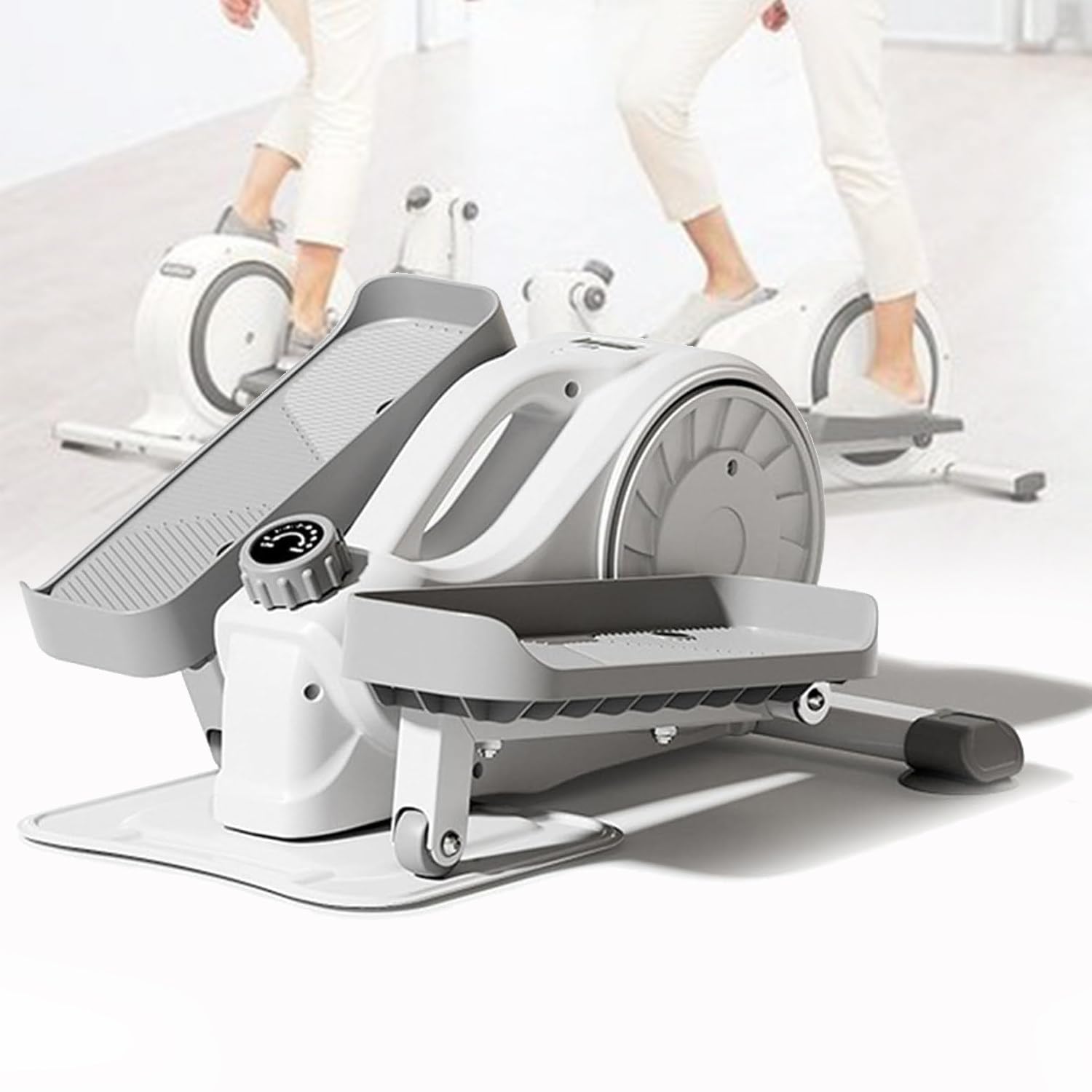 Cross Trainer Ellittico per Casa,Stepper per Esercizi Fitness,con Resistenza Regolabile E Monitor LCD,Ellittica Silenziosa Antiscivolo Adatta,per Palestra Ufficio Casa