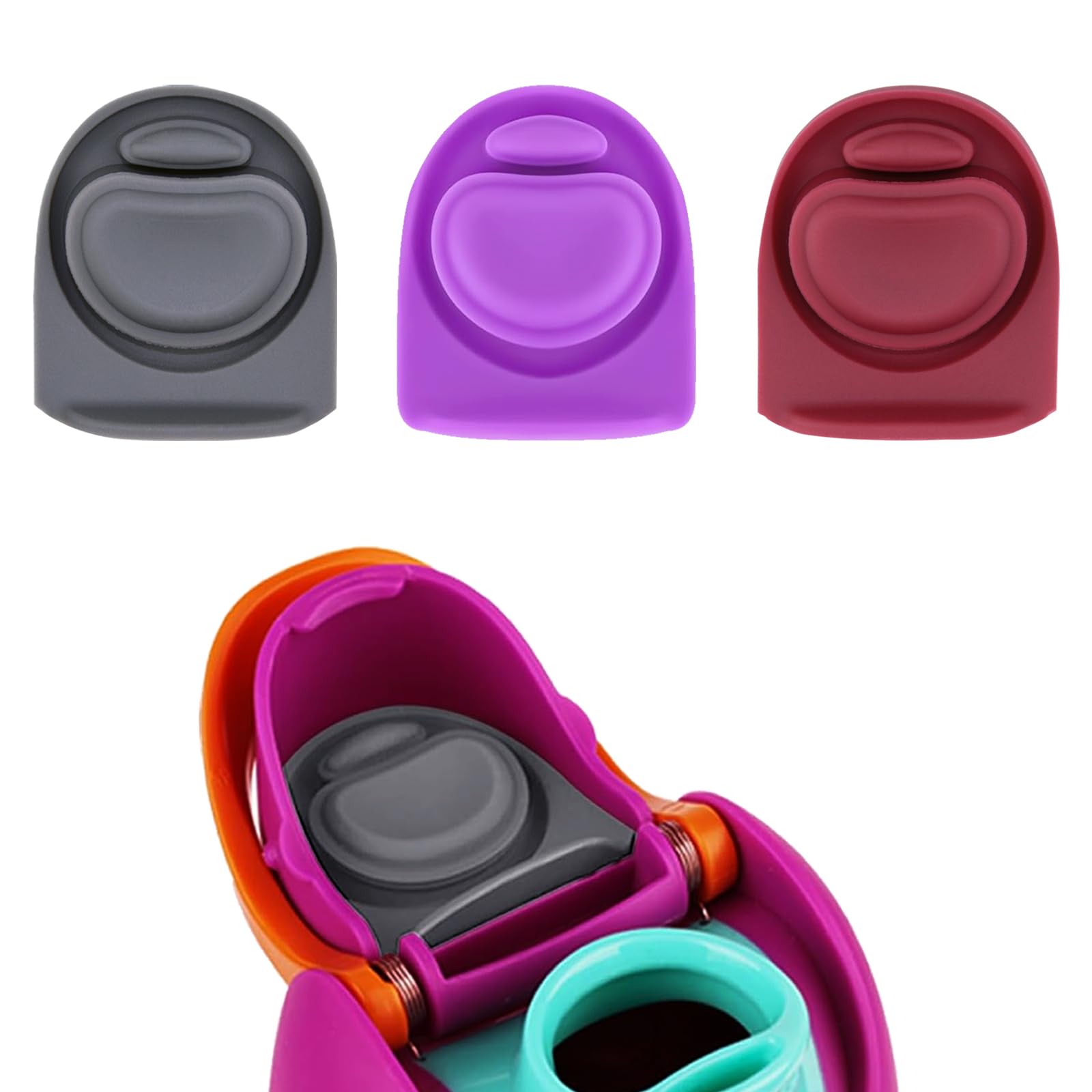 ZONBBEE 3pcs Replacement Silicone Stopper Seal Compatible with Owala FreeSip 24oz 32oz,Water Bottle Lid Insert Cap Rubber Seal Parts for Owala 16/19/24/32/40oz Spout Gasket Mouthpiece Accessories WKA5