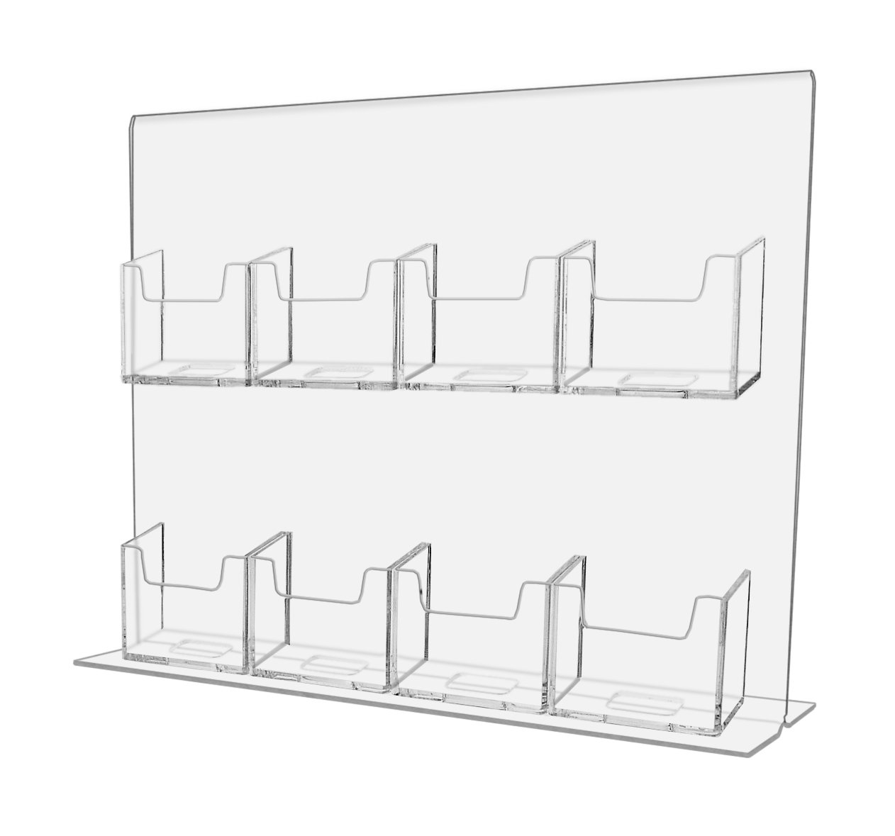 Amazon.com : 8 Pocket Vertical Business Card Display Stand with Sign Holder  : Office Products