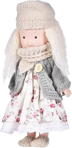 Miniatura 5 de LIANGLIDE Waldorf - Muñeca de peluche Waldorf Astoria hecha a mano con ropa, linda figura de BJD para niñas, muñeca suave, linda muñeca de felpa