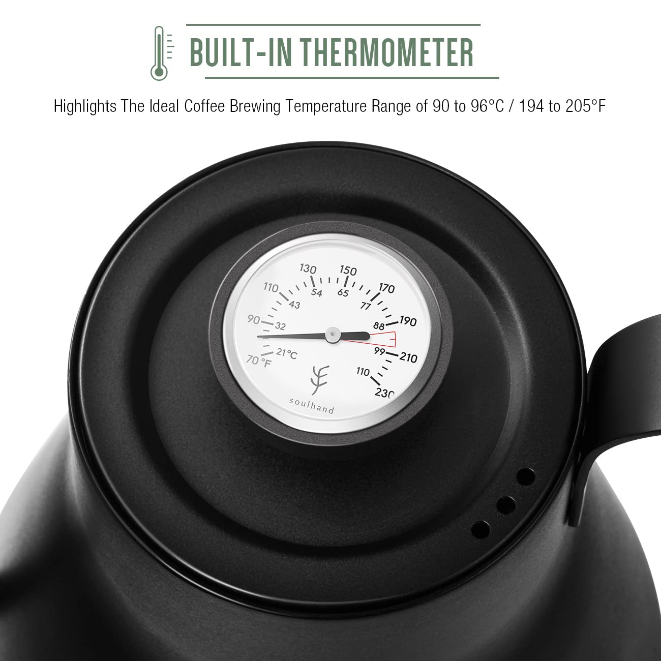 Buy Soulhand Gooseneck Kettle Temperature Control, Stove Top Gooseneck