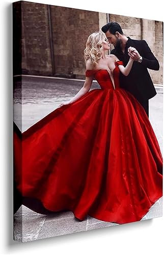 Wall-Art Supplies Impresiones en lienzo personalizadas con tus fotos 8 × 10 Pintura al óleo personalizada Retrato lienzo para regalos de familiares