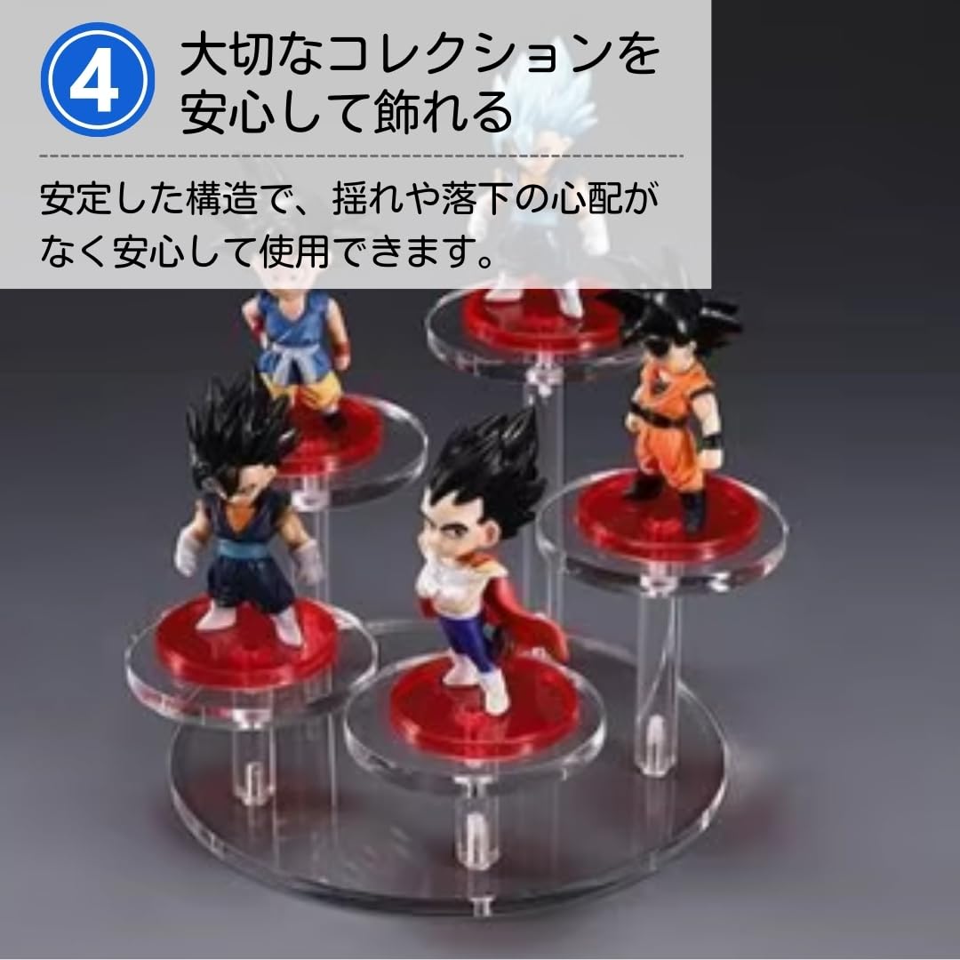 Amazon.co.jp: ateena フィギュア 台座 ディスプレイ 棚 アクリル