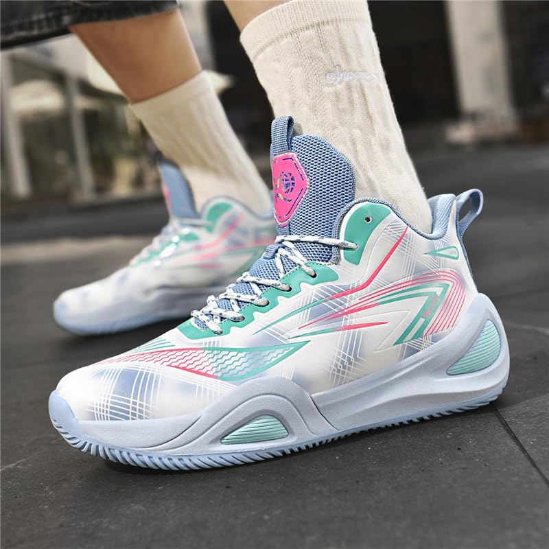 Girls Boys Basketball Shoes High Top Fashion Volleyball Kids Non Slip Comfortable Indoor Outdoor Sneakers - Image 5
