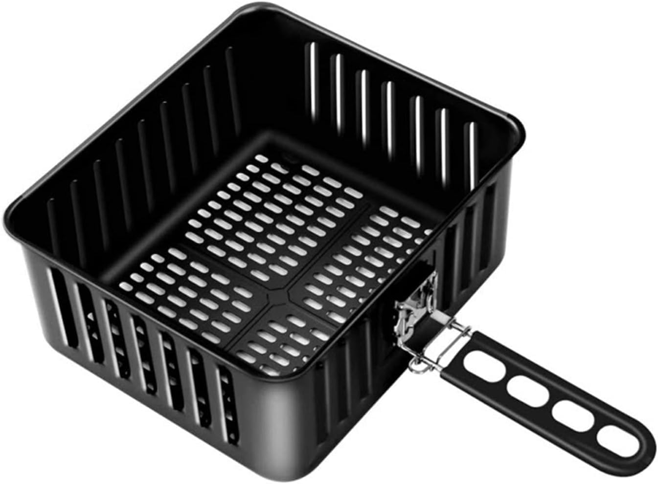 SDYdsgE chip basket， Metal Black Fry Basket Kitchen Home French Fries Restaurant Snack Tools Cooking Assistant
