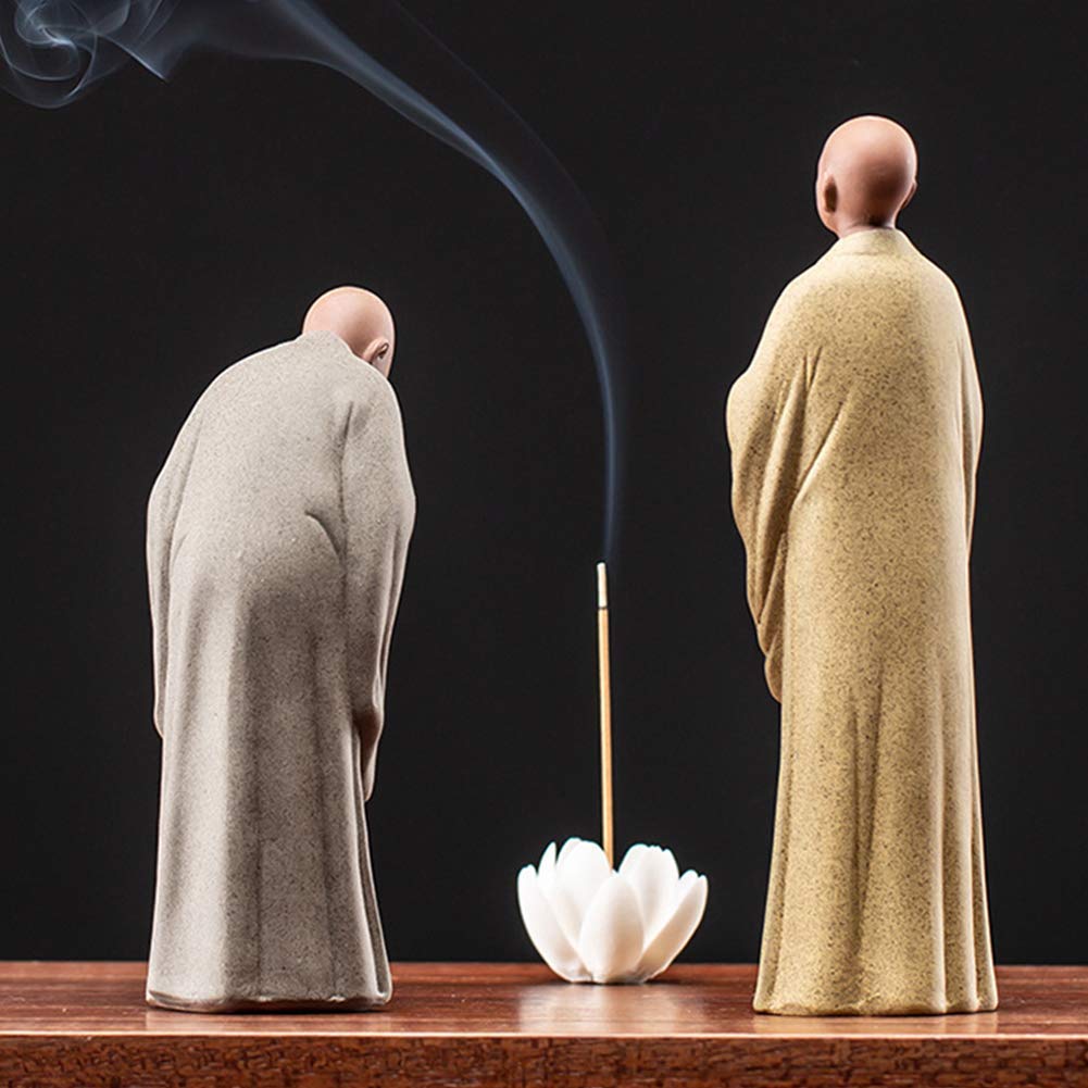 Meditazione Zen Buddha Statua Figurine, Religione Scultura Arredamento per Interni per la casa, Studio Soggiorno Ufficio Ceramica Decorazioni Ornamenti,B