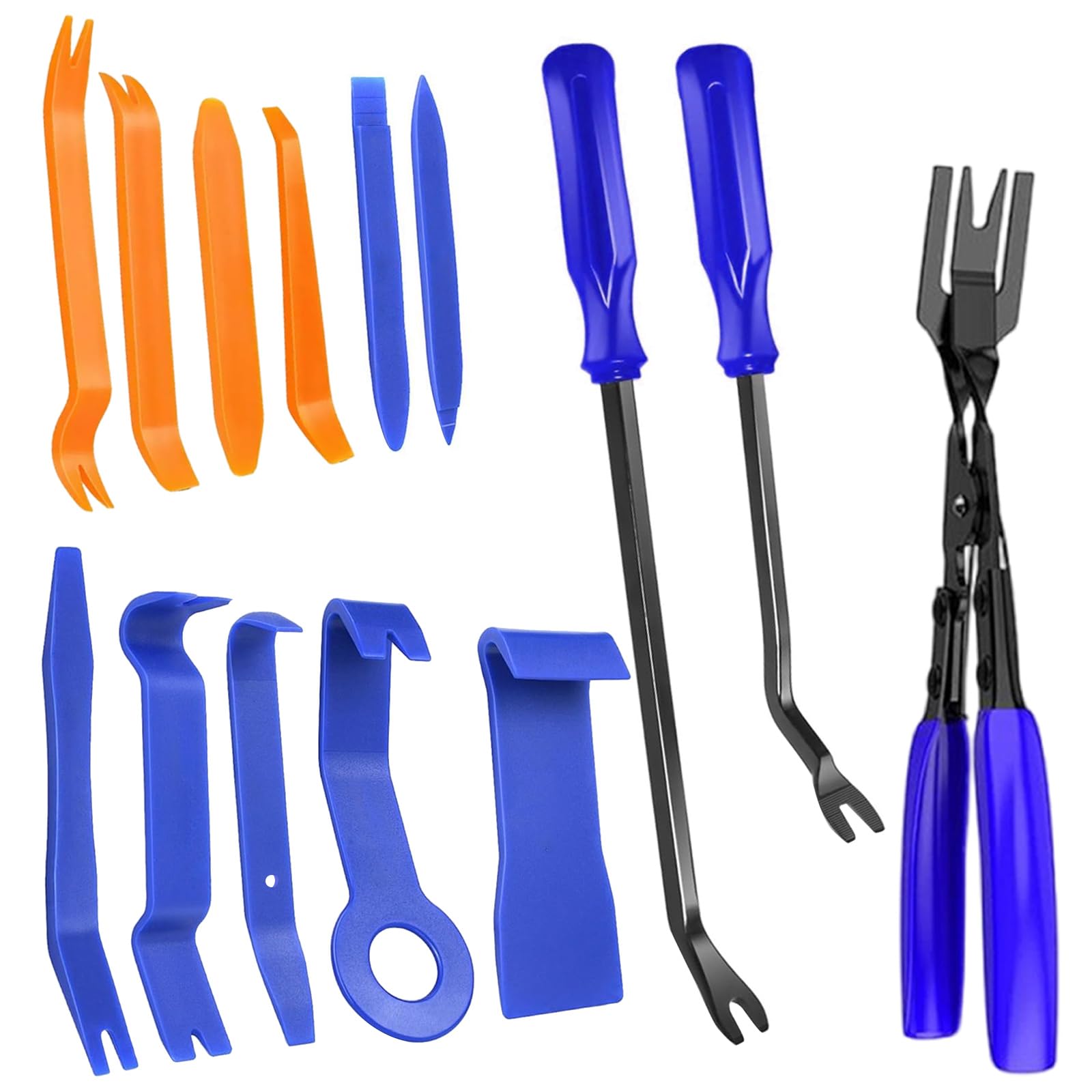 Trim Removal Tool, 14 PCS Car Trim Removal Tool Kit, Pry Tool Repair Kit for Panel Audio Dash Window Clip and Upholstery
