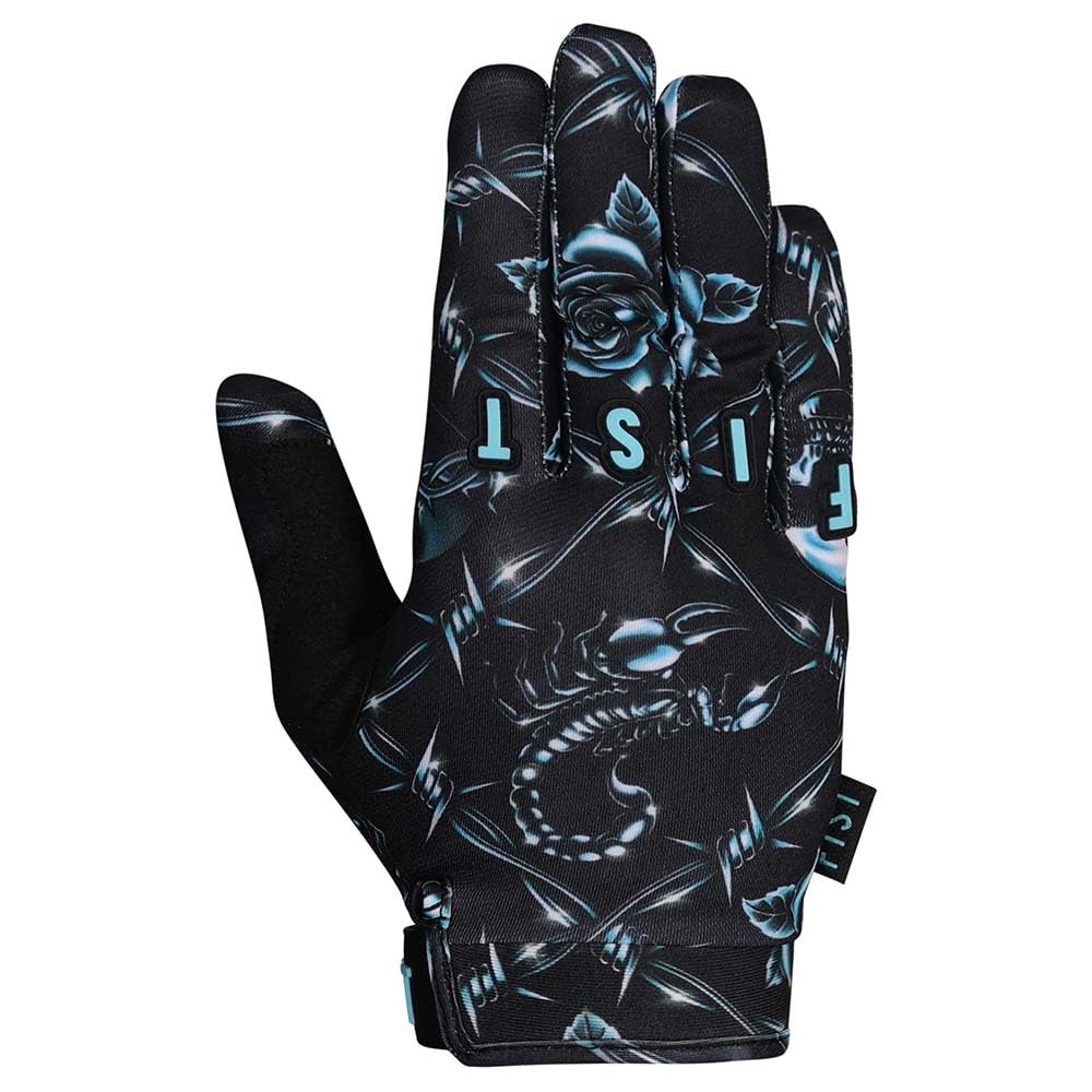 Fist Strapped Chrome Off-Road Gloves L