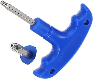 Teaaha Golf Wrench, Stainless Steel Driver Adjustable Golf Tool with Plastic Handle, Golfs Club Wrenches Tools Adjustment Head Tools for Golfs Club Driver Shaft Adapter Torque Tool (Blue)