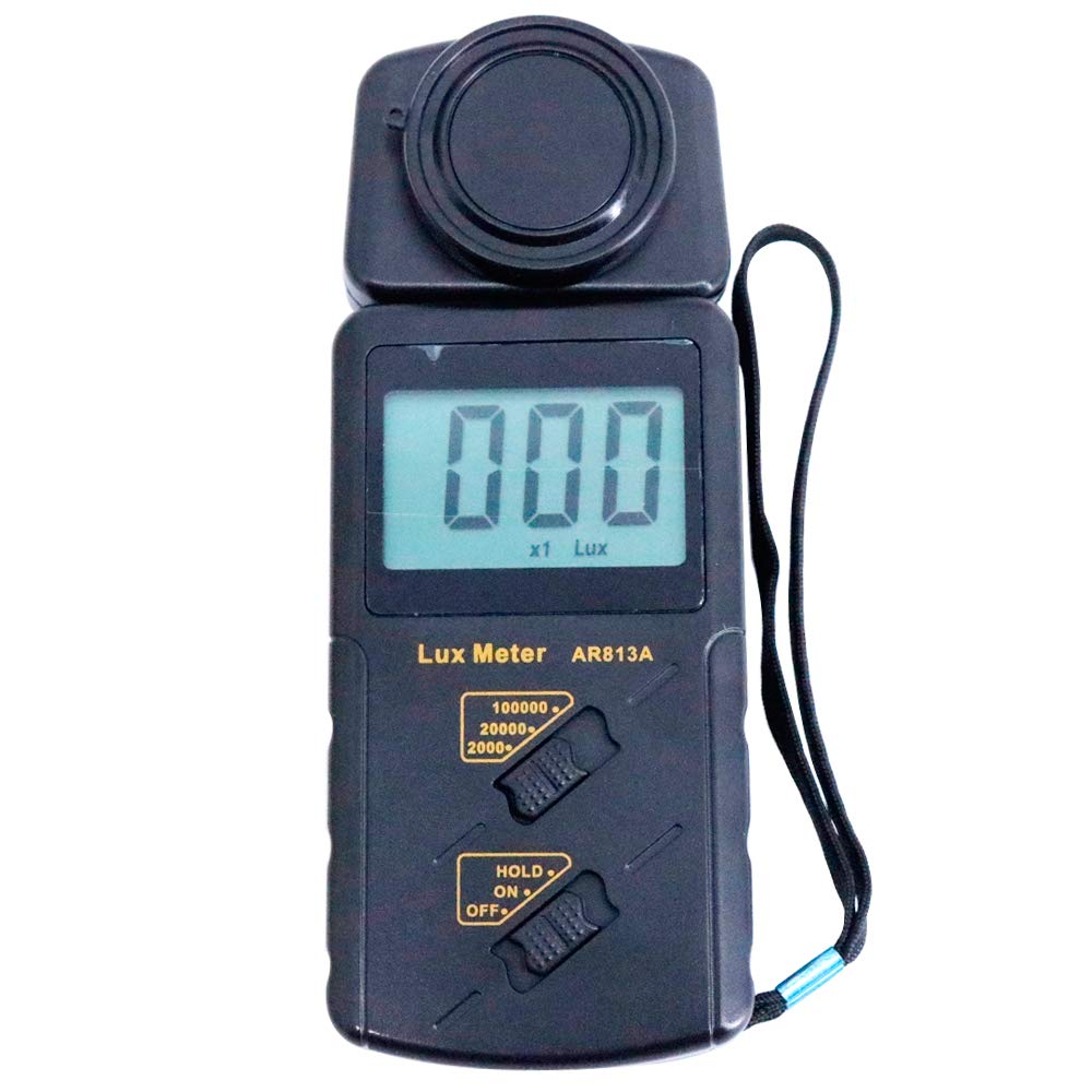 AR813A - Medidor digital de luz con pantalla LCD, iluminómetro, detector de brillo