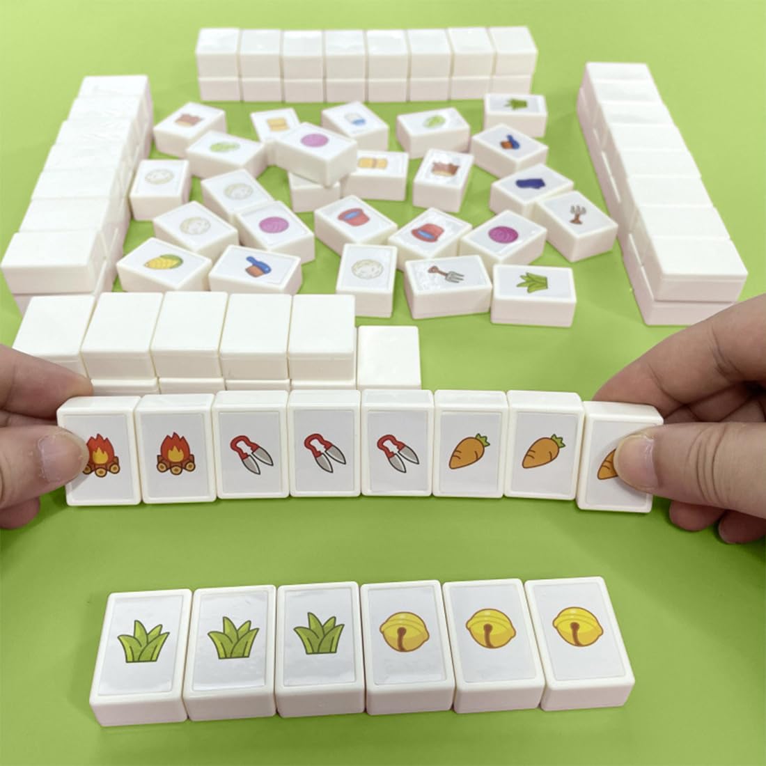 Carte da gioco Mahjong - Solitario Mahjong portatile | Carte da viaggio Mahjong per amici, anziani, adulti per amici degli uccelli del parco, viaggi per il libero, libero all'aria aperta