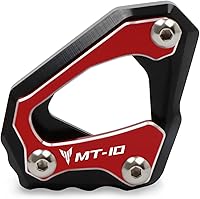 Vista 8 de KAnduo Placa de soporte lateral de pie CNC para motocicleta, soporte para Yamaha para MT-10 para MT 10 para MT10 para MT10 para FZ-10 FZ10 R1M R1 M