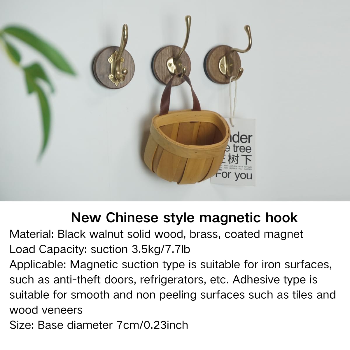 2 Pcs Magnetic Hooks Neodymium Magnet Wall Hooks for Hanging Coats Robes Backpacks Bags Hats Keys Mugs Cups Towels