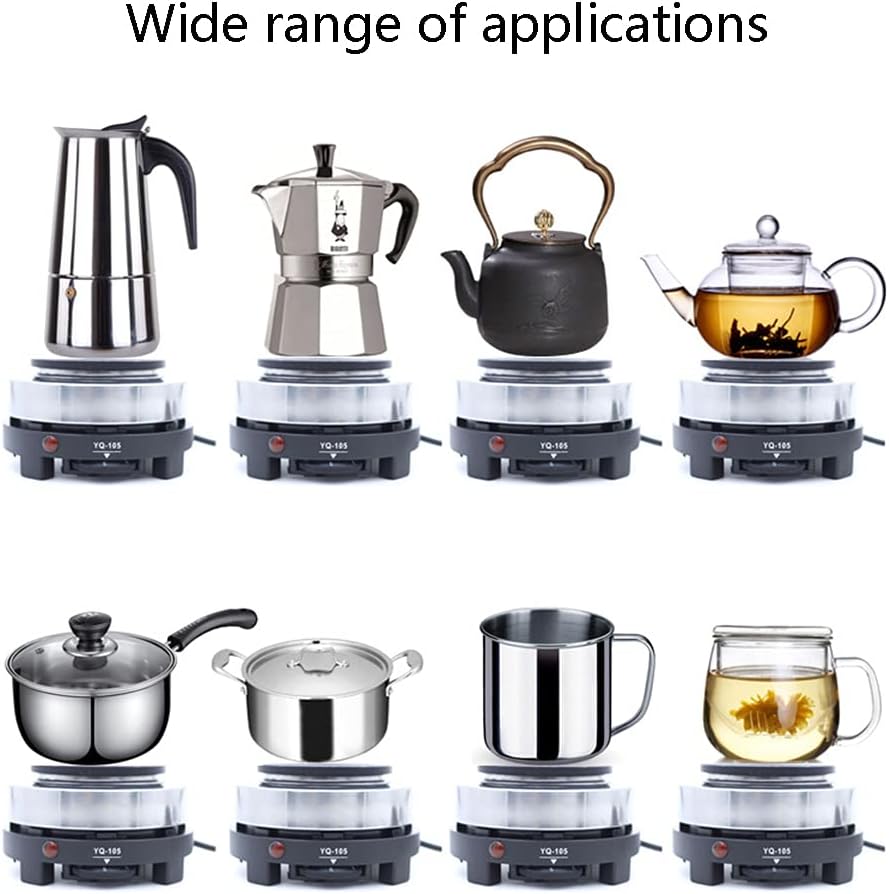 Portable 500W Electric Mini Stove, multifunctional Home Heater, Round Hot Plate, for Ceramic Glass Kettle Single Cooktop, Kitchen Appliance Milk Water Coffee Heating