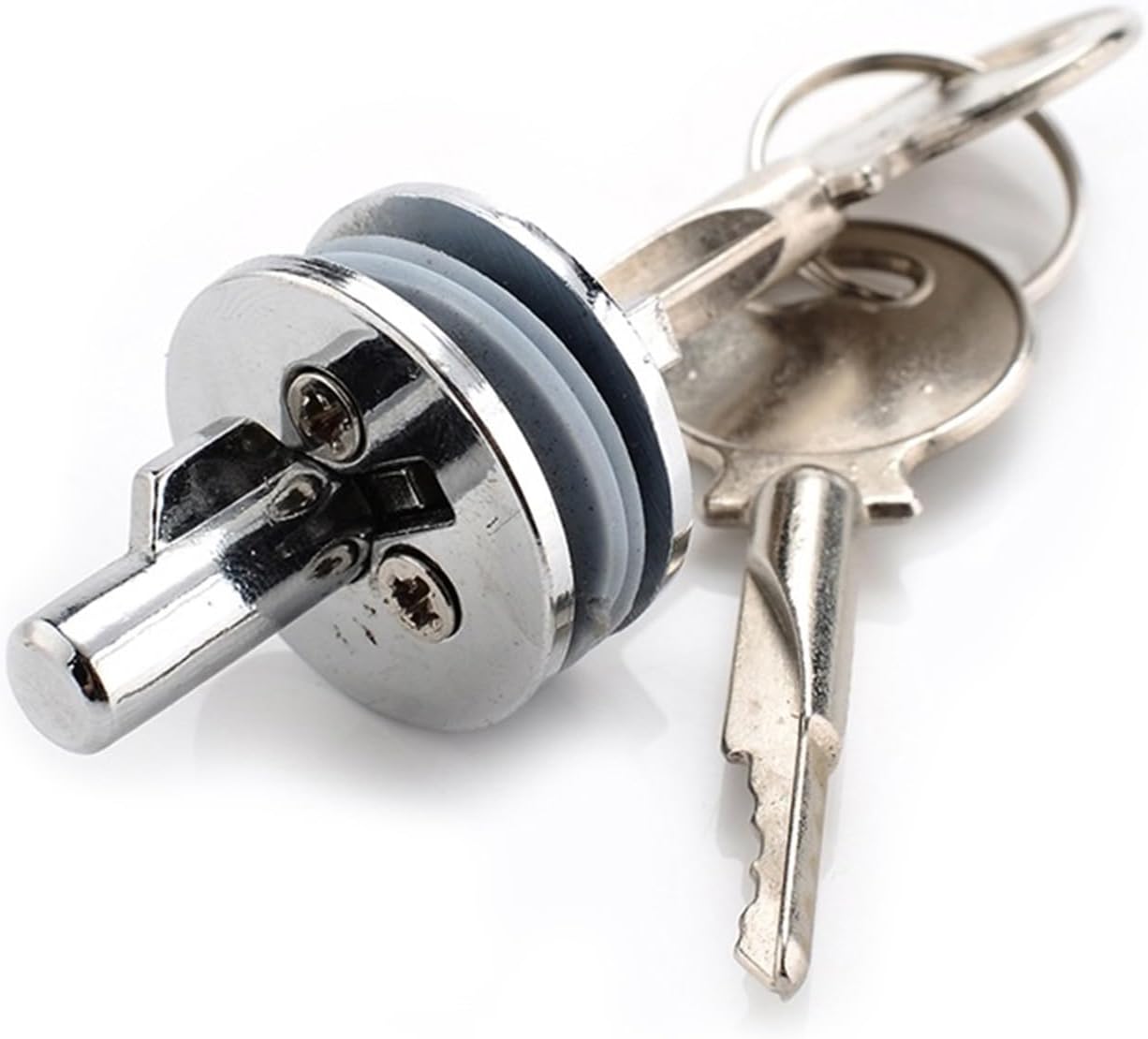 Glass Lock Zinc Alloy Showcase Push Display Cabinet Door Cylinder Sliding Hardware 10Pcs