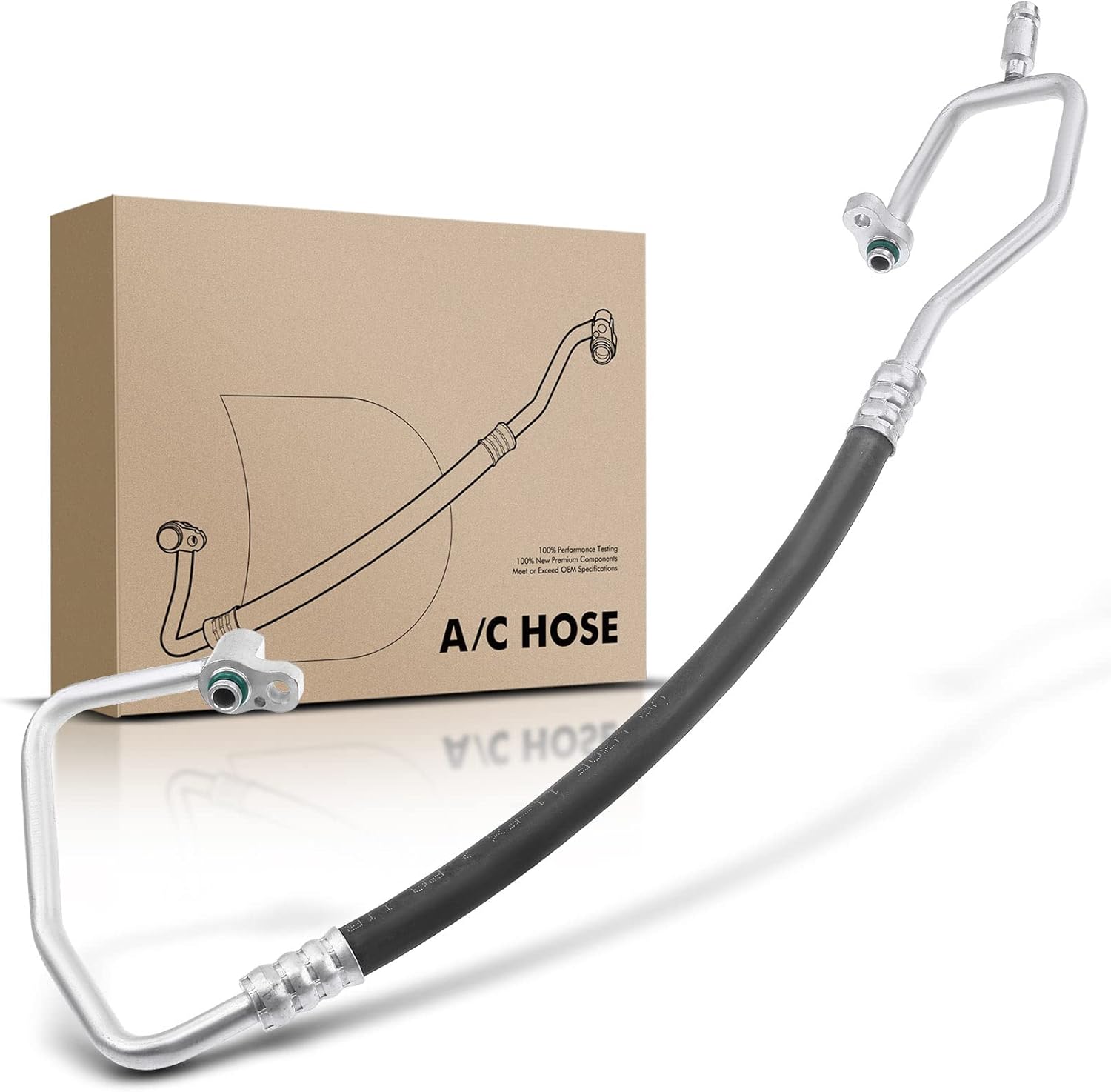 A-Premium A/C Discharge Line Hose Assembly Compatible with Kia Soul, 2014 2015 2016, 1.6L, Compressor to Condenser
